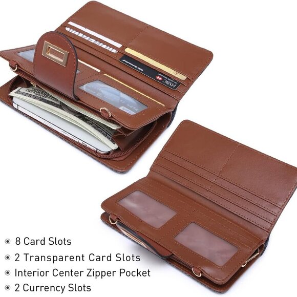 Women Fashion Small Crossbody Shoulder Bag Cell Phone Zip Wallet Purse and Handb - Picture 3 of 6